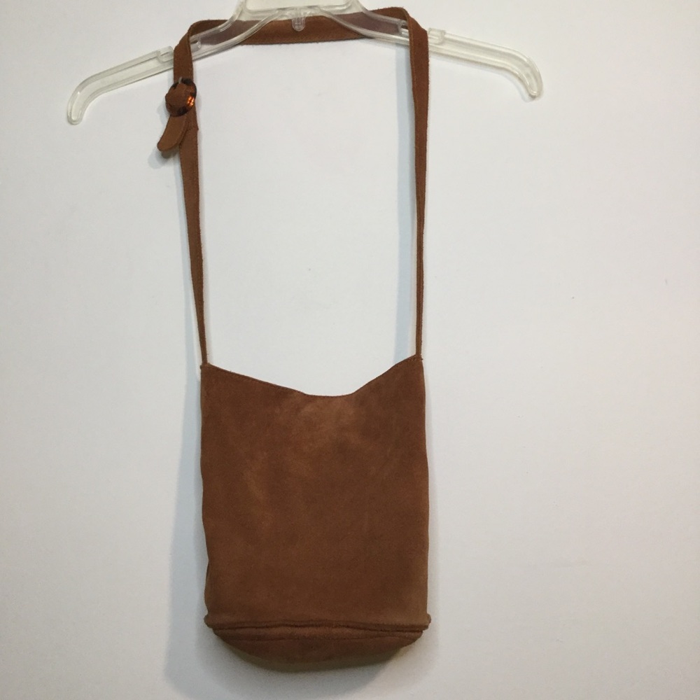 SOLD Urban Outfitters Lulu  Suede Bucket Bag Brown - Picture 8 of 11